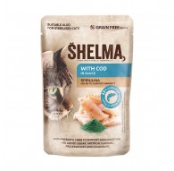 SHELMA with cod in sauce - wet cat food - 85g