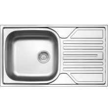 1-bowl steel sink with drainer - drain 3.5"