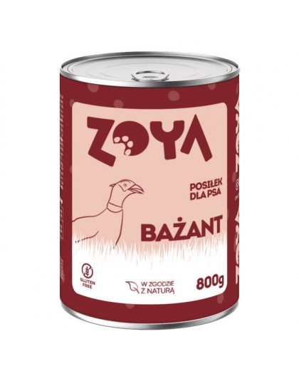ZOYA Pheasant - wet dog food - 800g