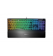 SteelSeries Apex 3 Gaming Keyboard, US Layout, Wired, Black SteelSeries Apex 3 Gaming keyboard, IP32 water resistant for protect