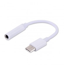SAVIO USB Type 3.1 C (M) – Jack 3.5mm (F) Audio adapter White AK-35