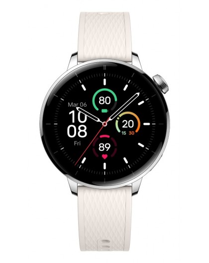 OnePlus Watch 3 43mm 3.35 cm (1.32") AMOLED Digital 466 x 466 pixels Touchscreen Silver, Titanium Wi-Fi GPS (satellite)