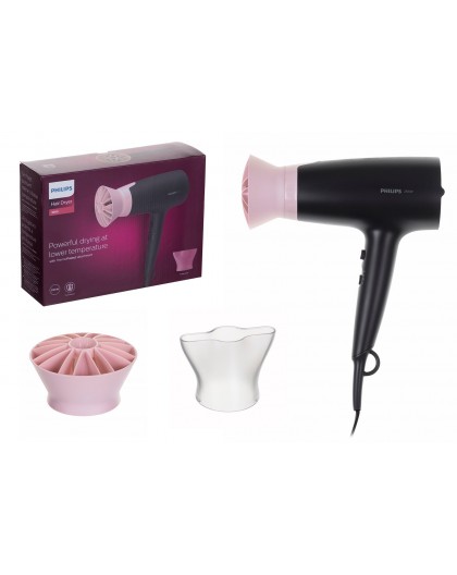 Philips BHD350/10 hair dryer 2100 W Black, Pink