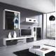 Cama hanging display cabinet SAMBA white/black gloss