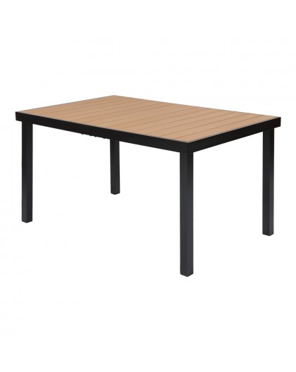 Garden table IZZY -seater 140x90x74 brown/black