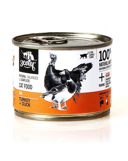 3COTY 14. Türgi ja part - märg kassitoit - 180g