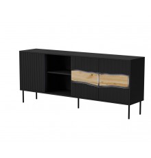 Cama INSERTO 3D1W chest of drawers 190x40x80 black + LED