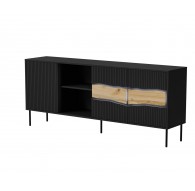 Cama INSERTO 3D1W chest of drawers 190x40x80 black + LED