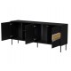 Cama INSERTO 3D1W chest of drawers 190x40x80 black + LED