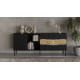 Cama INSERTO 3D1W chest of drawers 190x40x80 black + LED
