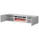 Cama RTV Cabinet TULA 183x35x37 white matt + white mantelpiece