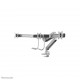 Neomounts NM-D775DX3SILVER Monitor arm 17-27" - gas spring - Topfix - 180°-stop