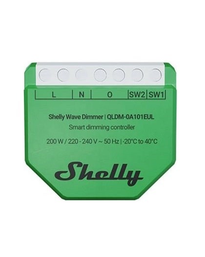 Shelly Wave Dimmer EU LR Smart Dimming Controller Green