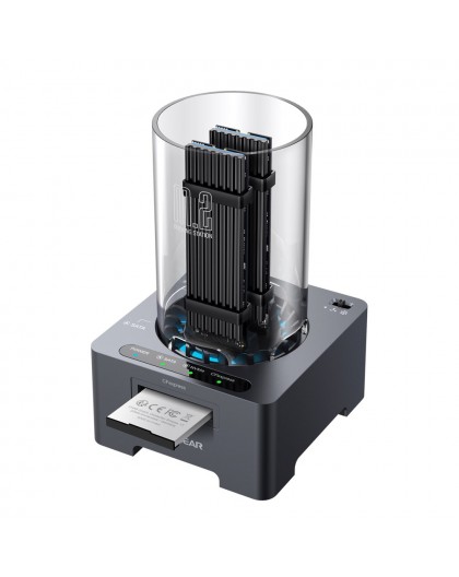 Док-станция для накопителей GRAUGEAR G-M2DK-CR-10G USB 3.2 Gen 2 (3.1 Gen 1) Type-C Серый