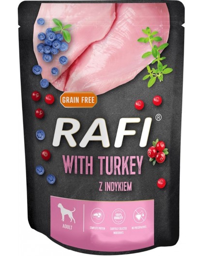 DOLINA NOTECI RAFI - Wet dog food - turkey, blueberry, cranberry 300 g