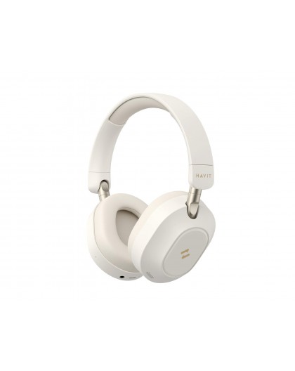 Havit H668BT - BT cordless headphones, beige