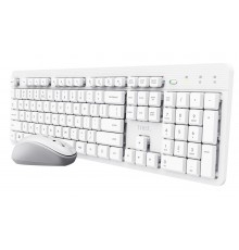 Trust Ody II Wireless US - set (keyboard + mouse), white