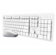 Trust Ody II Wireless US - set (keyboard + mouse), white