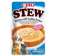 INABA Ciao Stew Chicken & Scallop - cat treats - 40g