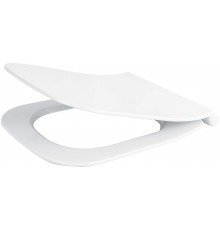 Slim soft-close toilet seat