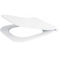 Slim soft-close toilet seat