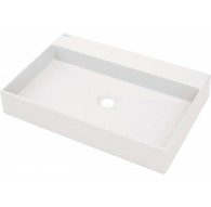 Granite countertop washbasin with space for a tap - 60x40 cm