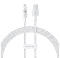 Baseus Gem USB to IP 2.4A fast charging cable 1 m White