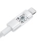 Baseus Gem USB to IP 2.4A fast charging cable 1 m White