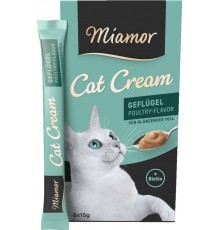 MIAMOR Cat Cream Poultry - cat treats - 6x15g