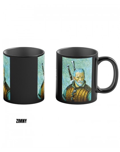 Heat Reveal Mug Good Loot The Witcher 3 Game Art Chronicles - Geralt & Vincent van Gogh 450 ml Black