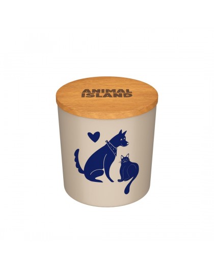 ANIMAL ISLAND Odour neutralising candle - Vanilla and caramel