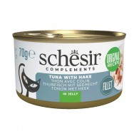 SCHESIR Complements Tuna with hake in jelly - wet cat food - 70g