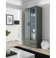 Cama display cabinet SOHO S6 2D2S grey/grey gloss