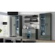 Cama display cabinet SOHO S6 2D2S grey/grey gloss