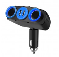 Vakoss TP-3268K 2xUSB Cigarette Lighter Socket Splitter