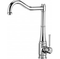 Kitchen faucet with rectangular spout