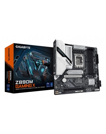 GIGABYTE Z890M GAMING X Motherboard - Supports Intel Core Ultra (Series 2) CPUs, 8+1+2 phases VRM, up to 8800MHz DDR5 (OC), 1xPC