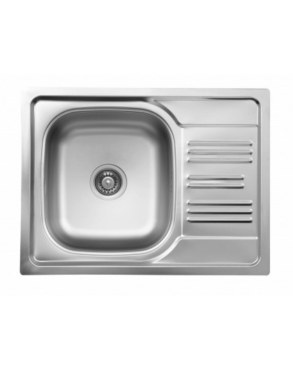 1-bowl steel sink with drainer