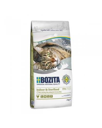 Bozita - Indoor & Sterilised Chicken - dry food for sterilised cats - 2kg