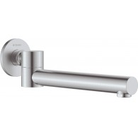 Foldable bathtub spout - round