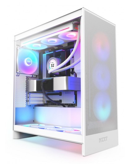 NZXT H7 Flow RGB Midi Tower White