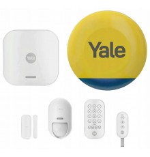 Yale smart alarm starter kit 6 elements - Control unit, Siren, Keypad, Remote control, Motion detector, Window/door detector