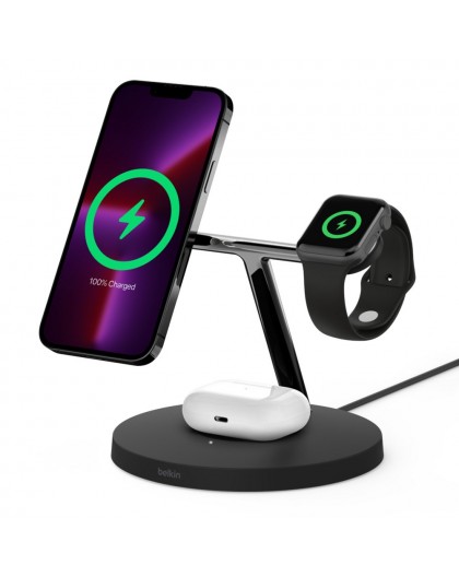 Belkin WIZ017vfBK Headphones, Smartphone, Smartwatch Black AC Wireless charging Fast charging Indoor