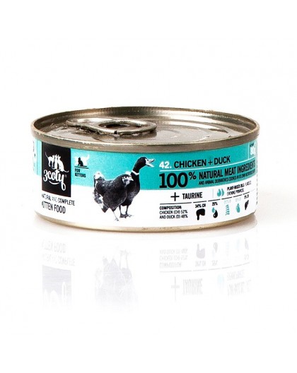 3COTY Chicken with duck For kittens - wet cat food - 80g