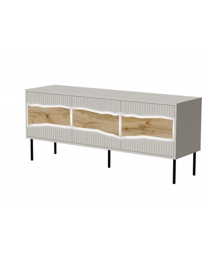 Cama INSERTO 3D TV cabinet 143.5x40x61.5 cashmere + LED
