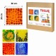 Tullo Sensory path – textured sensory tiles with liquid, 4 pcs.