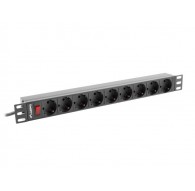 LANBERG RACK POWER STRIP 19" PDU 1U 9X SHUKO