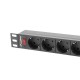 LANBERG RACK POWER STRIP 19" PDU 1U 9X SHUKO