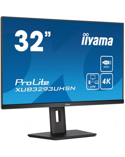 iiyama ProLite 32’’ IPS panel with KVM switch, USB-C dock and RJ45 (LAN)