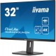 iiyama ProLite 32’’ IPS panel with KVM switch, USB-C dock and RJ45 (LAN)